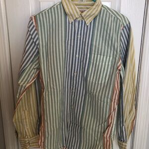 J. Crew Colorful Striped Button Down Shirt
